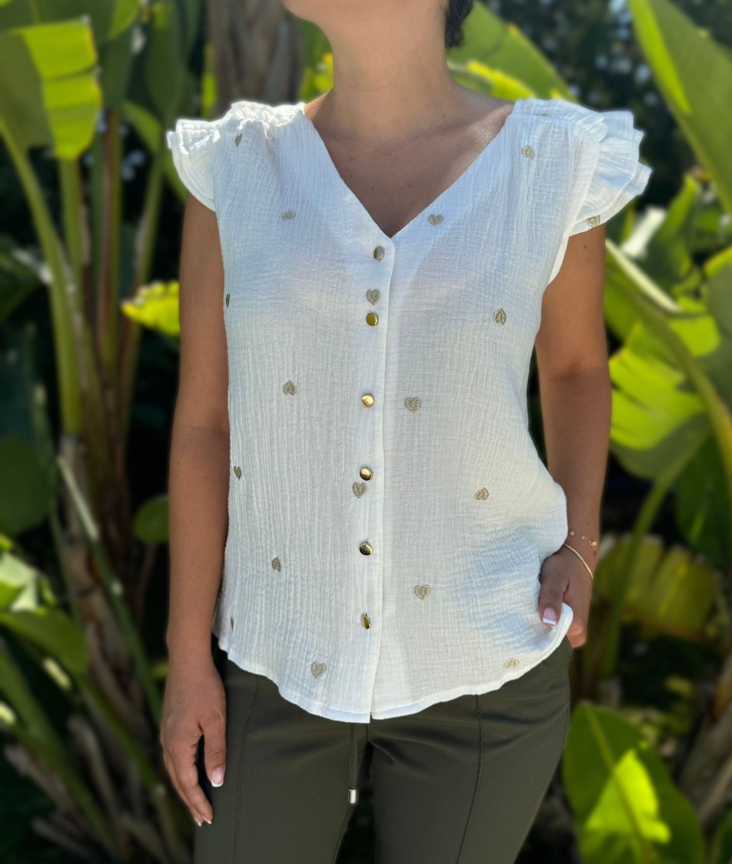 BLOUSE CAMILLE COEUR DORÉ