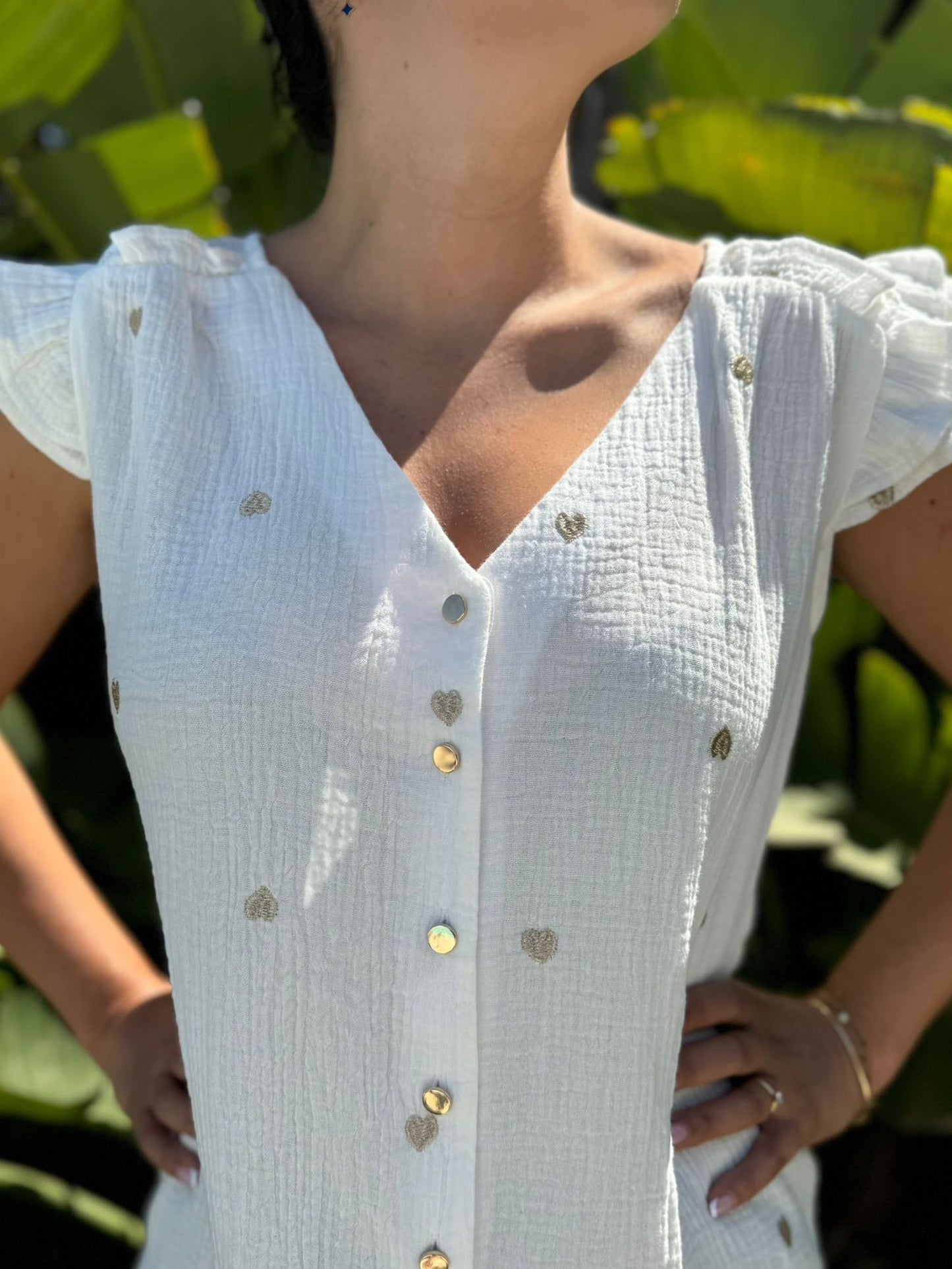 BLOUSE CAMILLE COEUR DORÉ